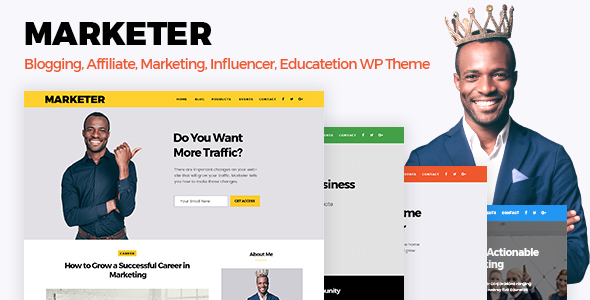 Marketer - Marketing, Blogger & WordPress Template