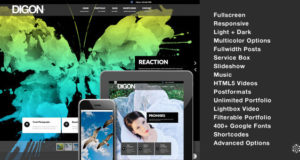 Digon Responsive Fullscreen Studio für WordPress