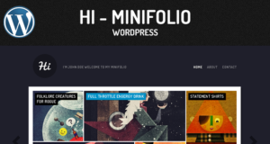 Minifolio WordPress Template