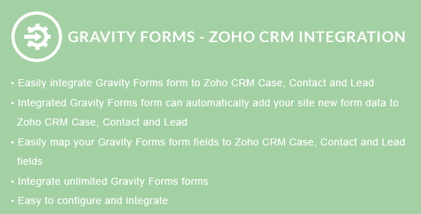 Gravitationsformen - ZOHO CRM Integration