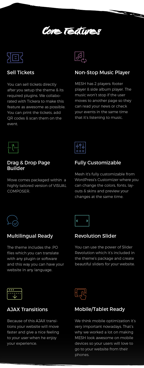 MESH | Musik, Band, Musiker, Veranstaltung, Club Template