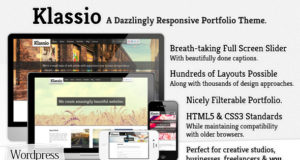 Klassio – Responsives WordPress-Geschäftsportfolio