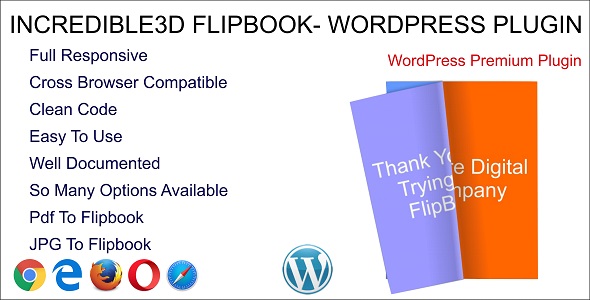 Incredible3D - WordPress Flipbook Plugin