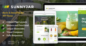 SunnyJar – Smoothie Bar & Gesunde Getränke Shop WordPress Template