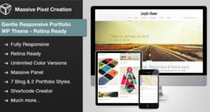 Gentle Responsive Portfolio WP Thema Retina bereit