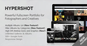 Hypershot – Fotoportfolio WordPress Vorlage