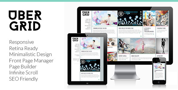 Ubergrid – Responsive Grid WordPress Vorlage
