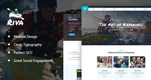 Kayaking / Paddeln / Sport & Freizeit WordPress Template