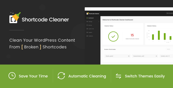 Shortcode Cleaner - Reinigen Sie WordPress-Inhalte von defekten Shortcodes