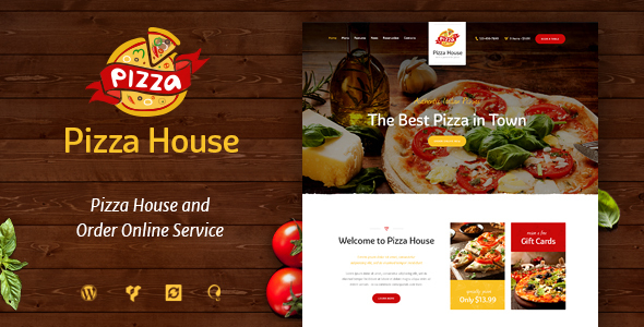 Pizza House – Restaurant / Café / Bistro WordPress Vorlage