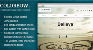 Colorbow – Ein OnePage Creative Portfolio Layout