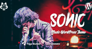 Sonic – Responsives WordPress Layout für die Musikindustrie