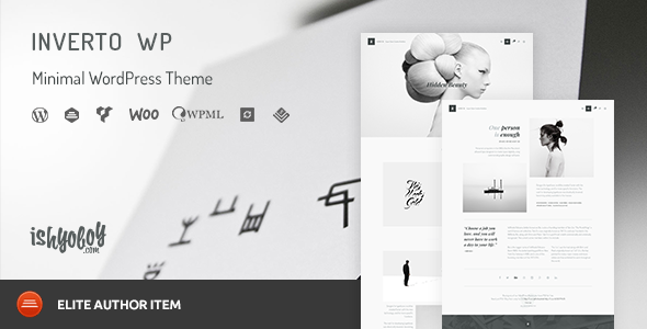 Inverto WP - Minimales WordPress Template