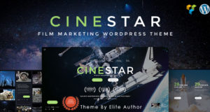 CINESTAR | Responsives WordPress Vorlage des Film-Marketings
