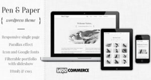 Stift und Papier – Responsive WordPress Template