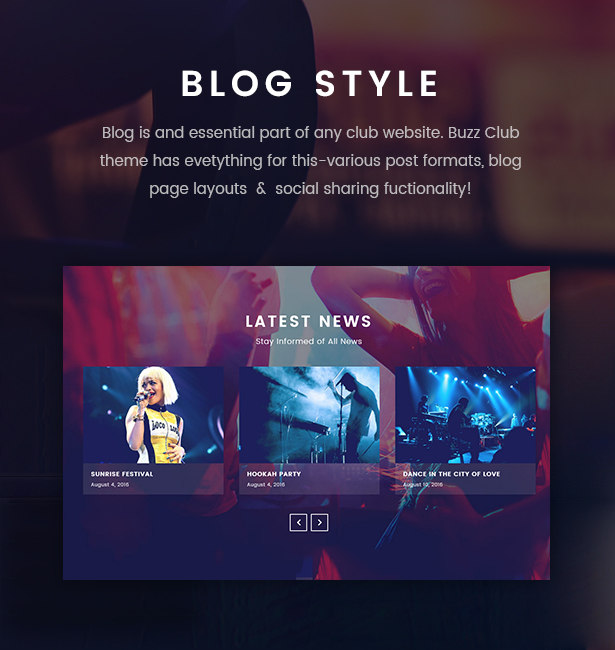 Nachtclub WordPress Thema