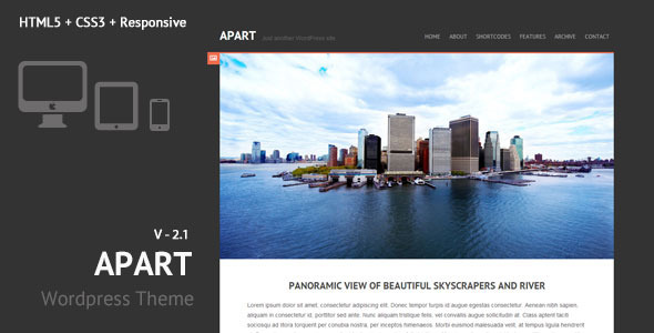 Apart - Responsives WordPress Vorlage