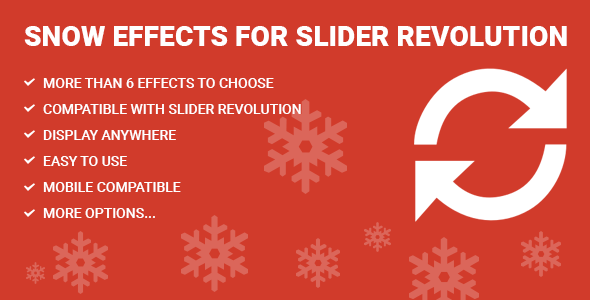 Schnee-Effekte für Slider Revolution