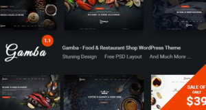 Gamba – Essen & Restaurant WordPress Vorlage