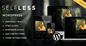 Selbstlos – Eine Seite WordPress VCard Layout