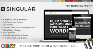 WP Singular – Eine Seite Responsive WordPress Layout