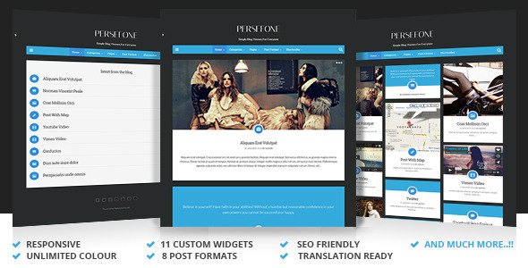 Persefone – Responsives WordPress Blog Vorlage