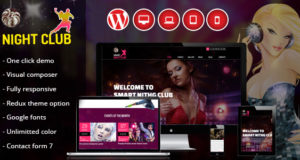 Night Club – Eine Seite WordPress Layout für Partys
