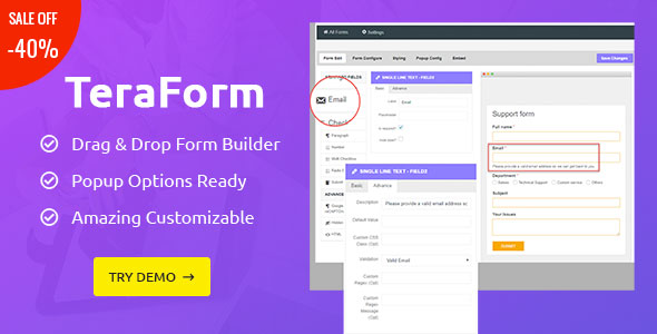 Tera Form - WordPress Kontaktformular Builder Plugin