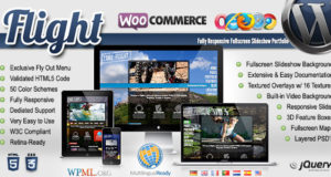 Flug – Responsive Fullscreen Hintergrundthema