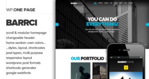 Barrci – Responsive One Page Foto & Portfolio
