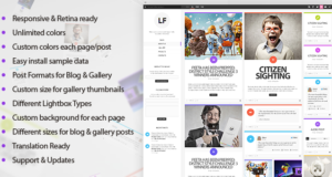 LiquidFolio – Portfolio Premium WordPress Vorlage