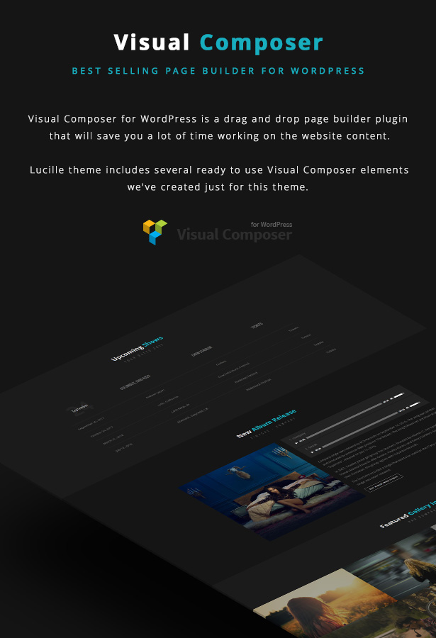 Lucille Musik WordPress Layout - Visual Composer