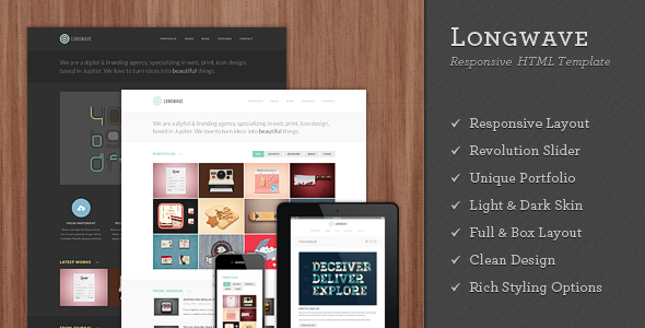 Langwelle - Mehrzweck Responsive WordPress Vorlage