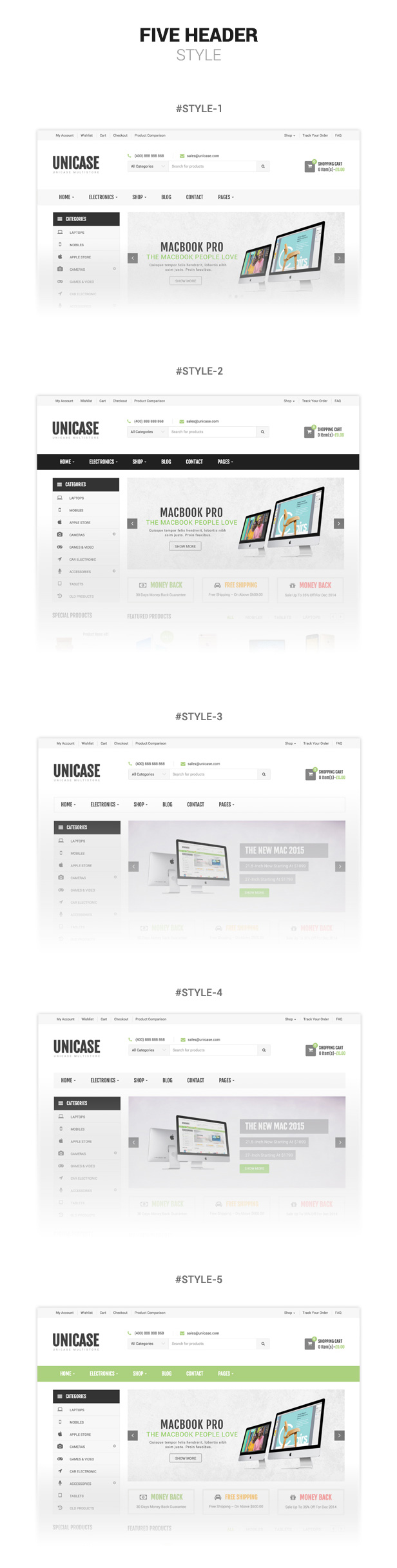 Unicase - Elektronikladen WooCommerce Template