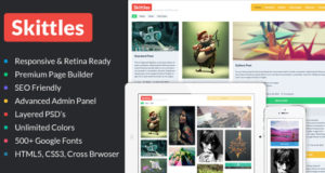 Skittles Mehrzweck-Portfolio WordPress Layout