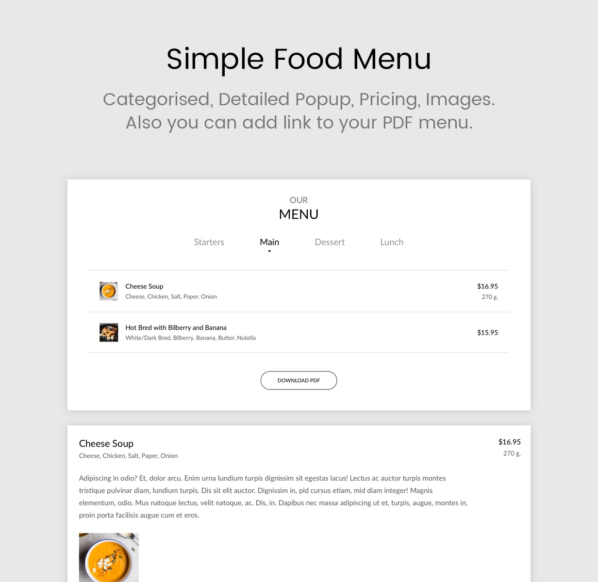 Rc - Restaurant & Café Onepage WordPress Layout