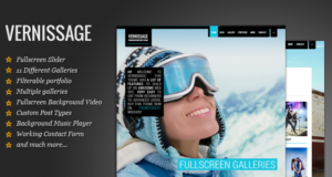 Responsive Photography Layout | Vernissage
