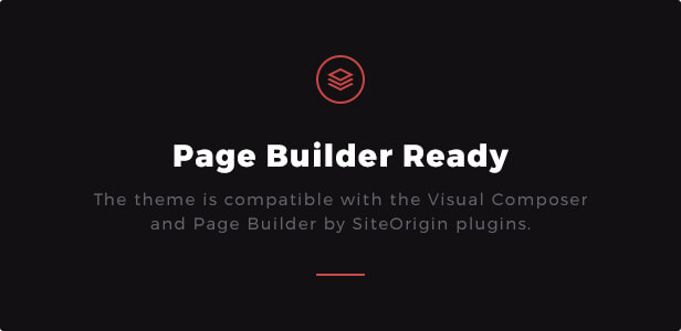 Page Builder Ready: Das Template ist kompatibel mit den Plug-ins Visual Composer und Page Builder by SiteOrigin.