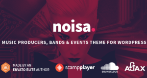 Noisa – Musik Produzenten, Bands & Events Template für WordPress