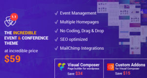 Eventia – Veranstaltungsmanagement WordPress Vorlage
