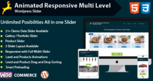 Animierter responsiver mehrstufiger WordPress Slider