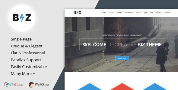 Biz - Mehrzweck Business WordPress Layout