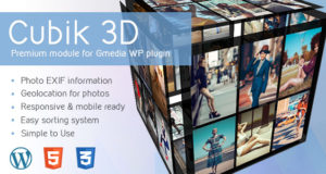Cubik v1.4 | 3D Cube Gallery Modul für Gmedia Plugin