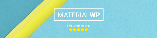 Material WP - Material Design Dashboard Thema