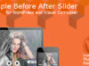 Einfach vorher nach Slider für WordPress und Visual Composer