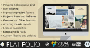 FlatFolio - Flat & Cool WP Portfolio für Visual Composer