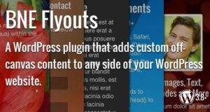 Flyouts – Off Canvas Benutzerdefinierte Inhalte für WordPress