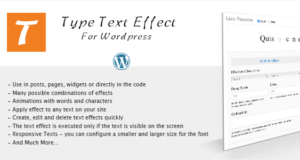 Geben Sie Texteffekt für WordPress ein