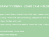 Gravitationsformen - ZOHO CRM Integration