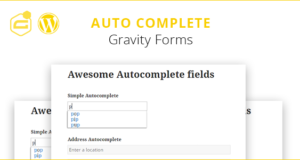 Gravity Forms Auto Complete (+ Adressfeld)